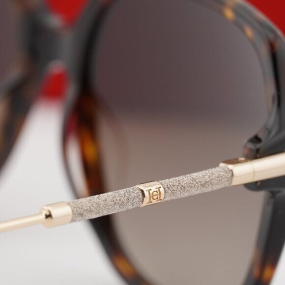 Carolina Herrera HER 0132/G/S 0086 HA Square Sunglasses - Havana/Gold/Brown main image 10